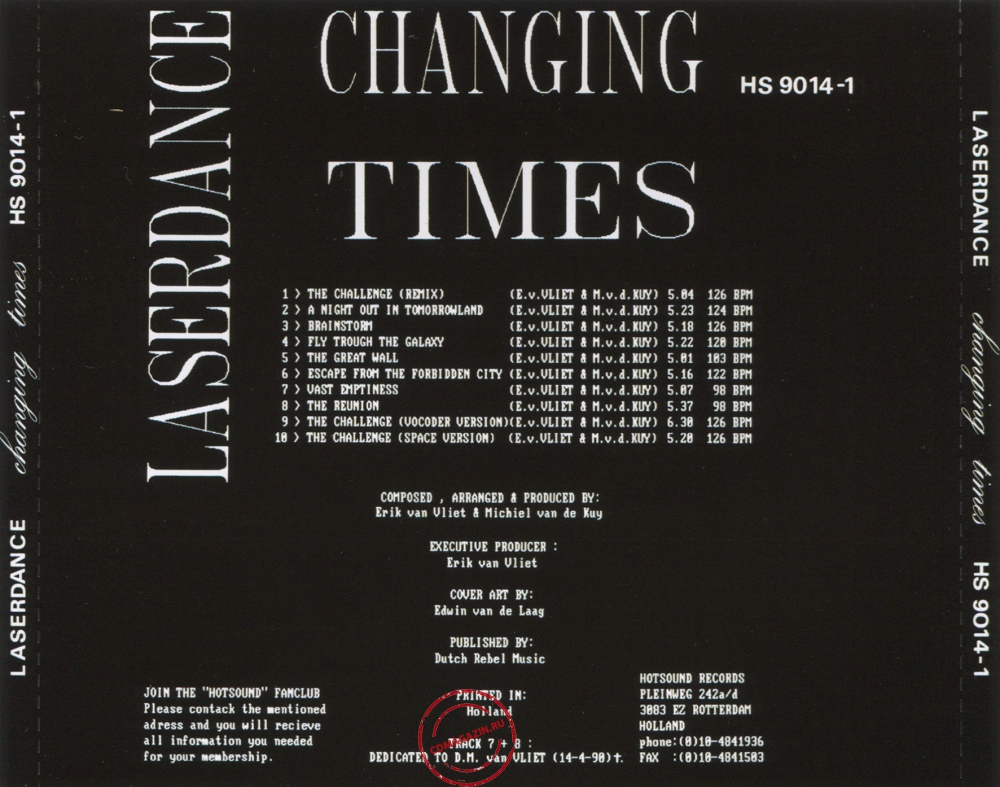 Audio CD: Laser Dance (1990) Changing Times Audio CD: Laser Dance (1990) Changing Times
