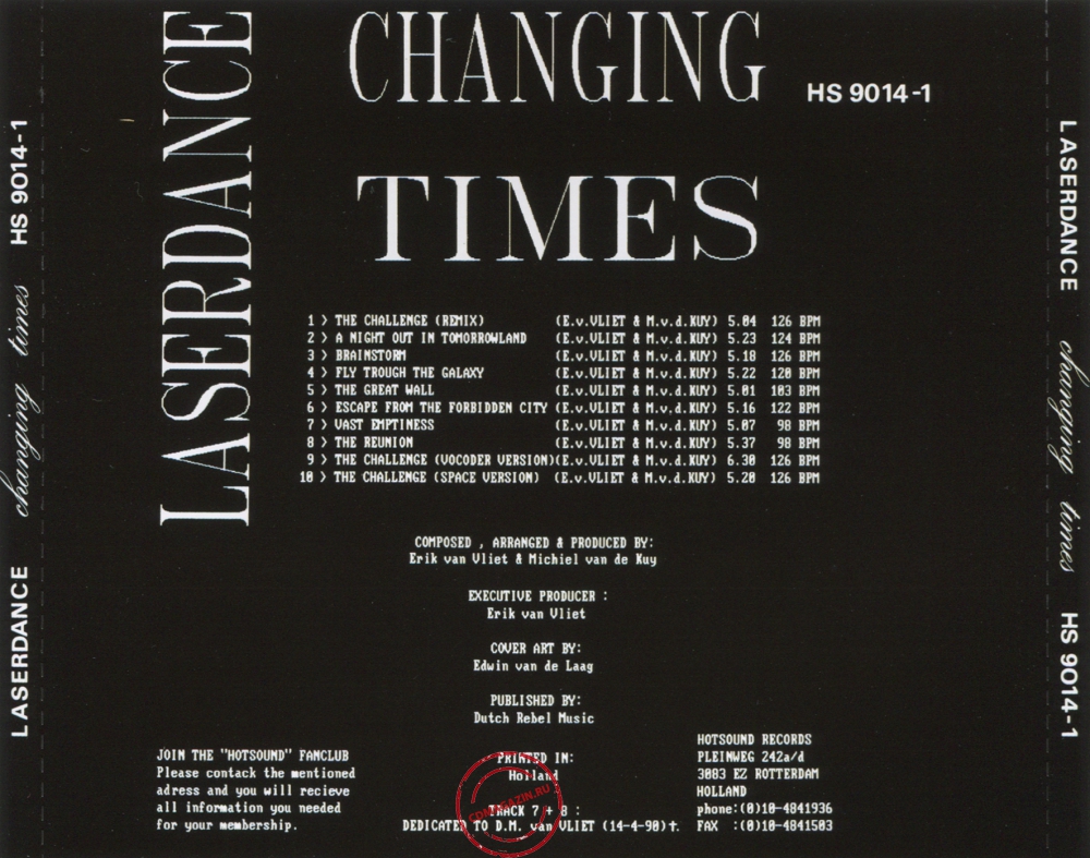 Audio CD: Laser Dance (1990) Changing Times