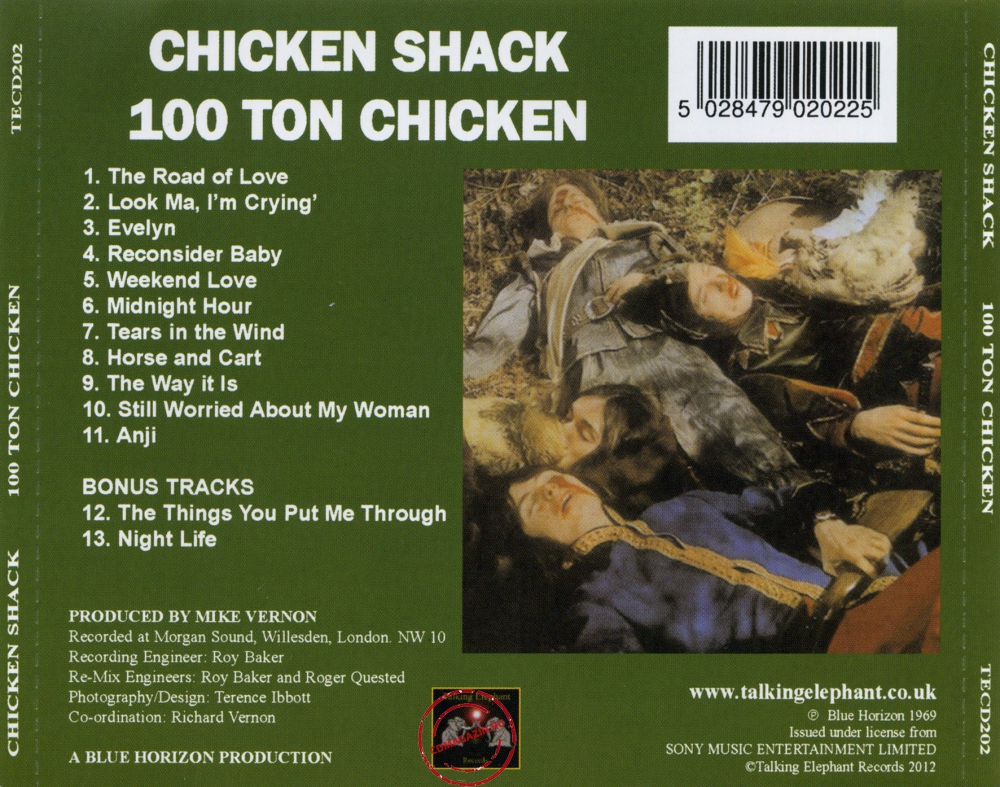 Audio CD: Chicken Shack (1969) 100 Ton Chicken
