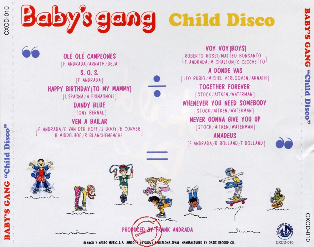 Audio CD: Baby's Gang (1989) Child Disco Audio CD: Baby's Gang (1989) Child Disco