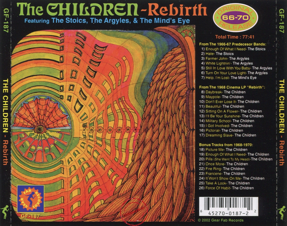 Audio CD: Children (4) (1968) Rebirth Audio CD: Children (4) (1968) Rebirth