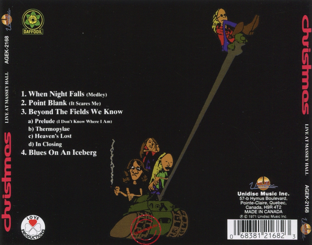 Audio CD: Christmas (3) (1971) Live At Massey Hall Audio CD: Christmas (3) (1971) Live At Massey Hall