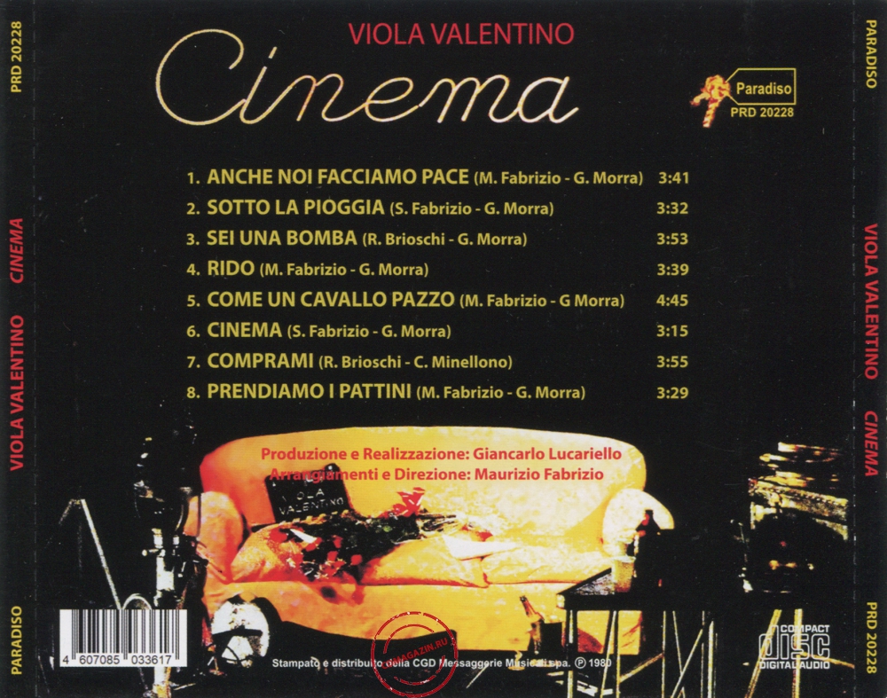 Audio CD: Viola Valentino (1980) Cinema Audio CD: Viola Valentino (1980) Cinema