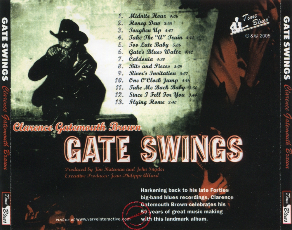 Audio CD: Clarence ''Gatemouth'' Brown (1997) Gate Swings Audio CD: Clarence ''Gatemouth'' Brown (1997) Gate Swings