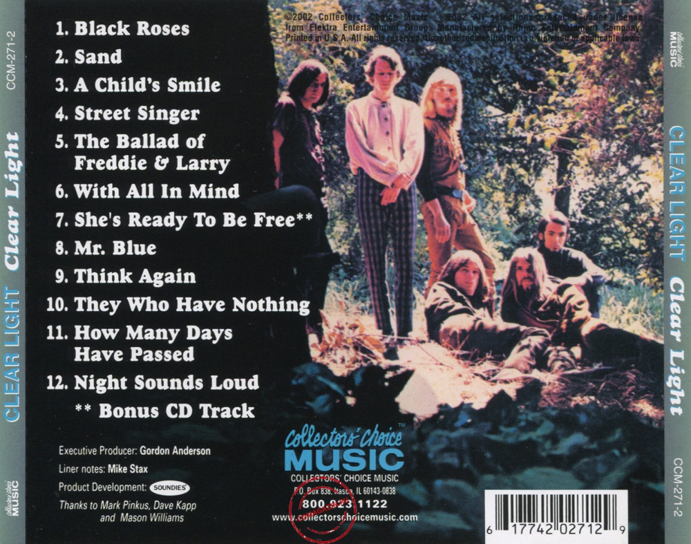 Audio CD: Clear Light (2) (1967) Clear Light Audio CD: Clear Light (2) (1967) Clear Light