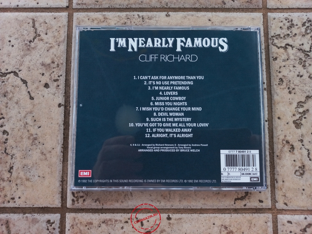 Audio CD: Cliff Richard (1976) I'm Nearly Famous