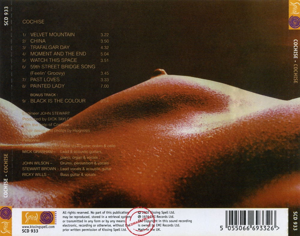 Audio CD: Cochise (7) (1970) Cochise Audio CD: Cochise (7) (1970) Cochise