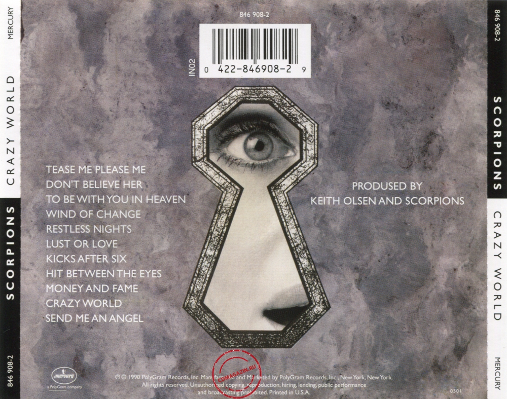Audio CD: Scorpions (1990) Crazy World