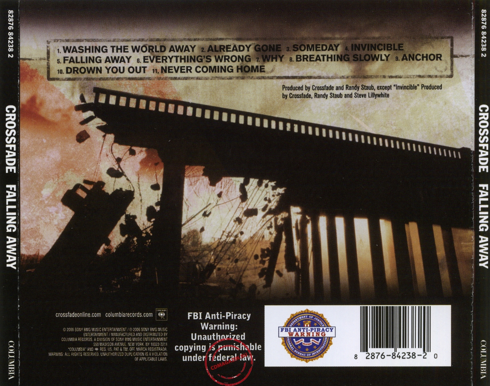 Audio CD: Crossfade (5) (2006) Falling Away Audio CD: Crossfade (5) (2006) Falling Away
