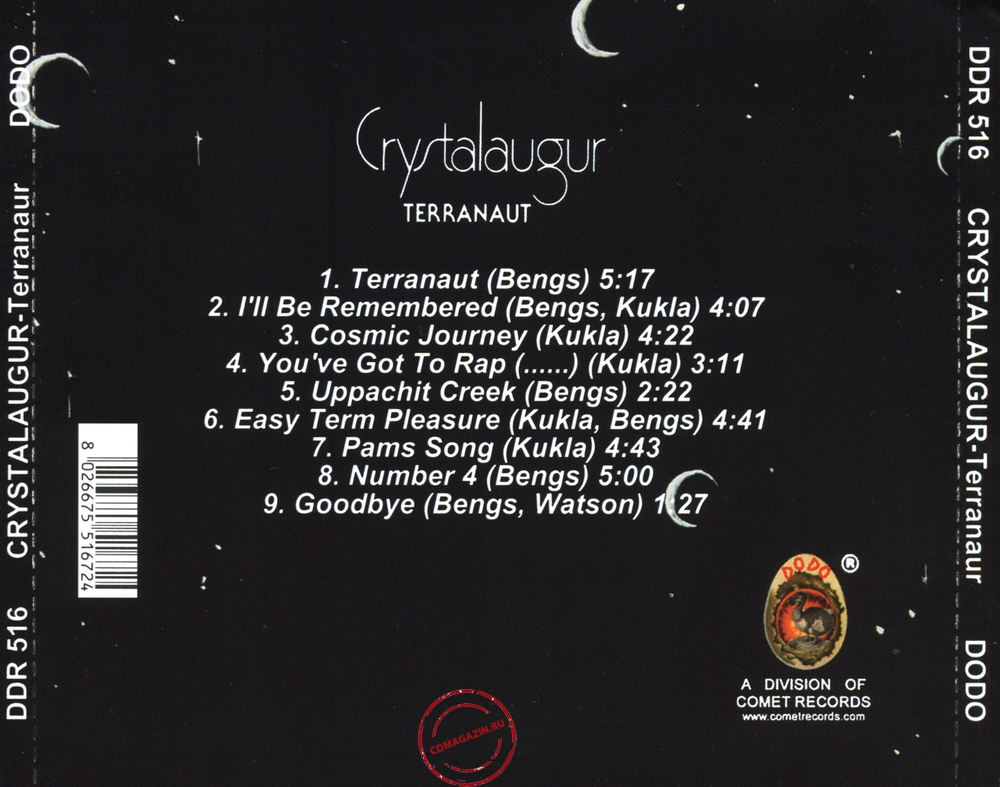 Audio CD: Crystalaugur (1975) Terranaut