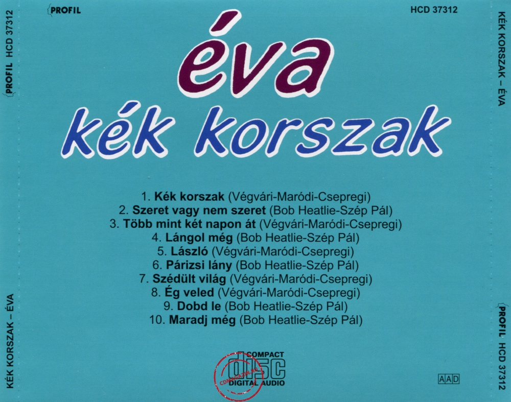 Audio CD: Csepregi Eva (1987) Kek Korszak Audio CD: Csepregi Eva (1987) Kek Korszak