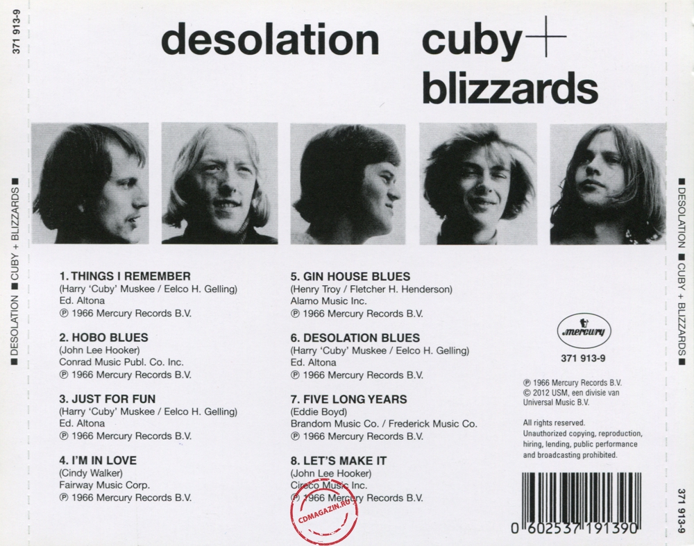 Audio CD: Cuby + Blizzards (1966) Desolation Audio CD: Cuby + Blizzards (1966) Desolation