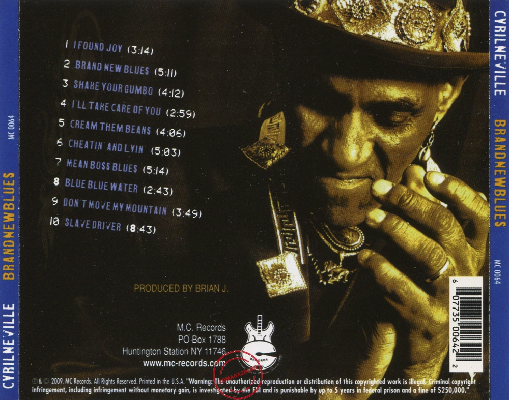Audio CD: Cyril Neville (2009) Brand New Blues Audio CD: Cyril Neville (2009) Brand New Blues