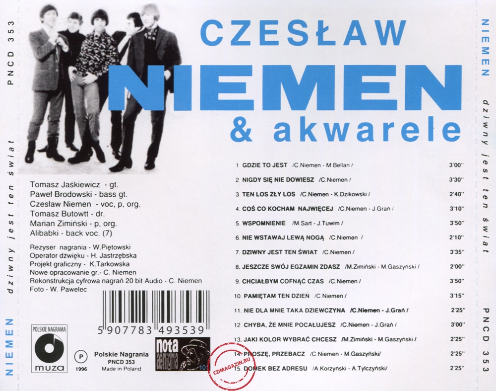 Audio CD: Czeslaw Niemen (1967) Dziwny Jest Ten Świat... Audio CD: Czeslaw Niemen (1967) Dziwny Jest Ten Świat...