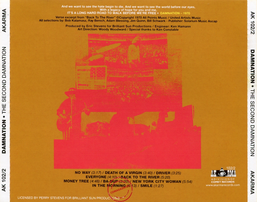 Audio CD: Damnation Of Adam Blessing (1970) The Second Damnation Audio CD: Damnation Of Adam Blessing (1970) The Second Damnation