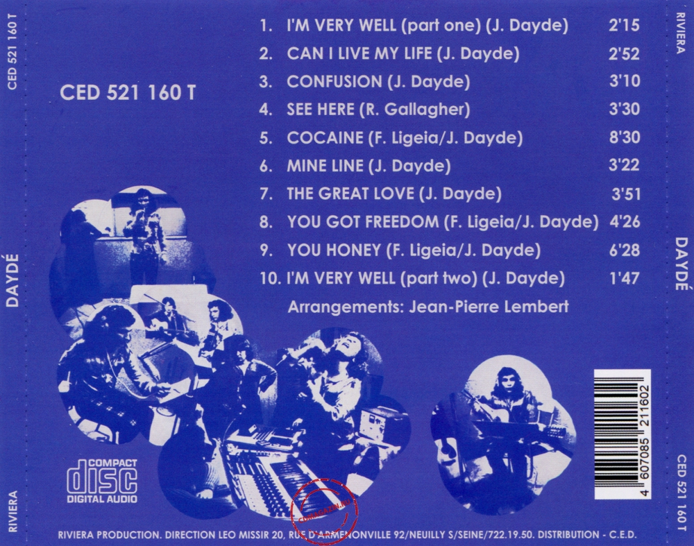 Audio CD: Dayde (Joel Dayde) (1971) Dayde Audio CD: Dayde (Joel Dayde) (1971) Dayde