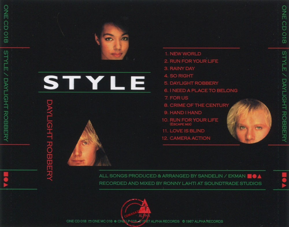 Audio CD: Style (4) (1987) Daylight Robbery Audio CD: Style (4) (1987) Daylight Robbery