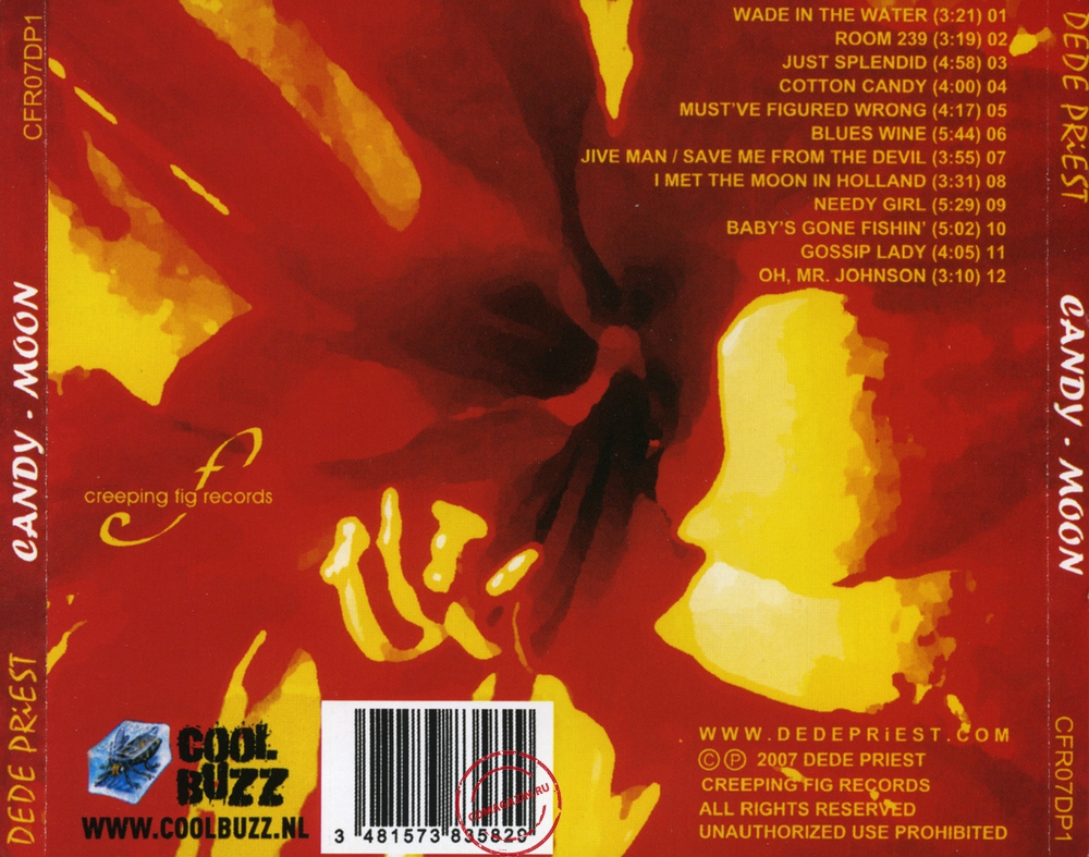 Audio CD: Dede Priest (2007) Candy Moon