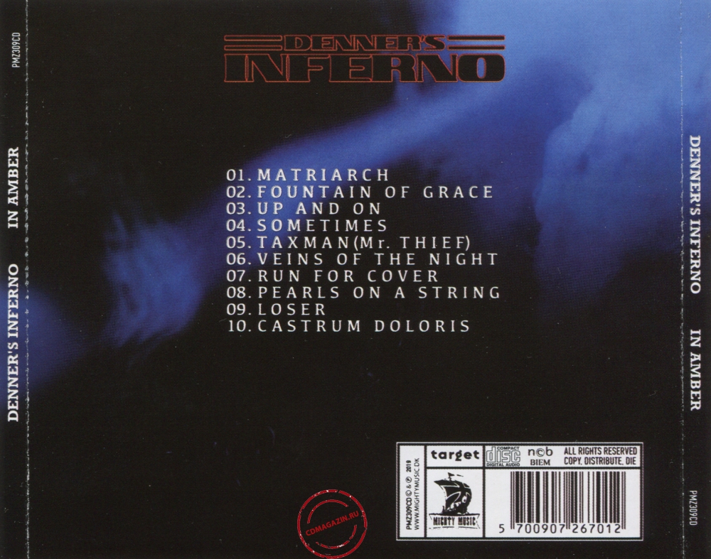 Audio CD: Denner's Inferno (2019) In Amber Audio CD: Denner's Inferno (2019) In Amber