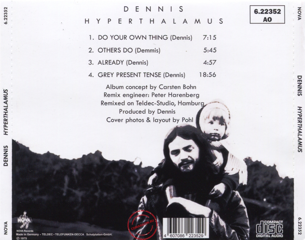 Audio CD: Dennis (6) (1975) Hyperthalamus Audio CD: Dennis (6) (1975) Hyperthalamus