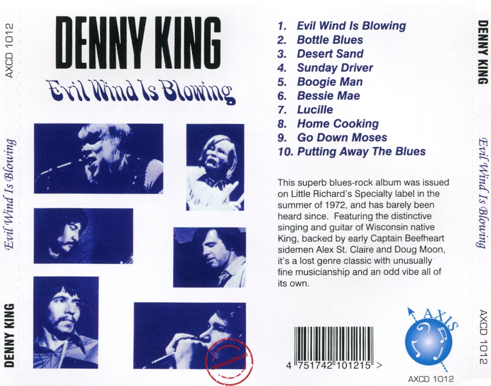 Audio CD: Denny King (2) (1972) Evil Wind Is Blowing Audio CD: Denny King (2) (1972) Evil Wind Is Blowing