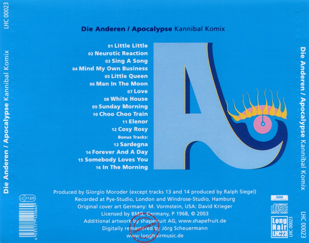 Audio CD: Die Anderen (1968) Kannibal Komix Audio CD: Die Anderen (1968) Kannibal Komix