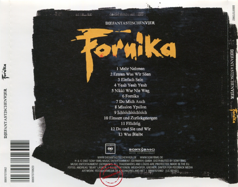 Audio CD: Die Fantastischen Vier (2007) Fornika