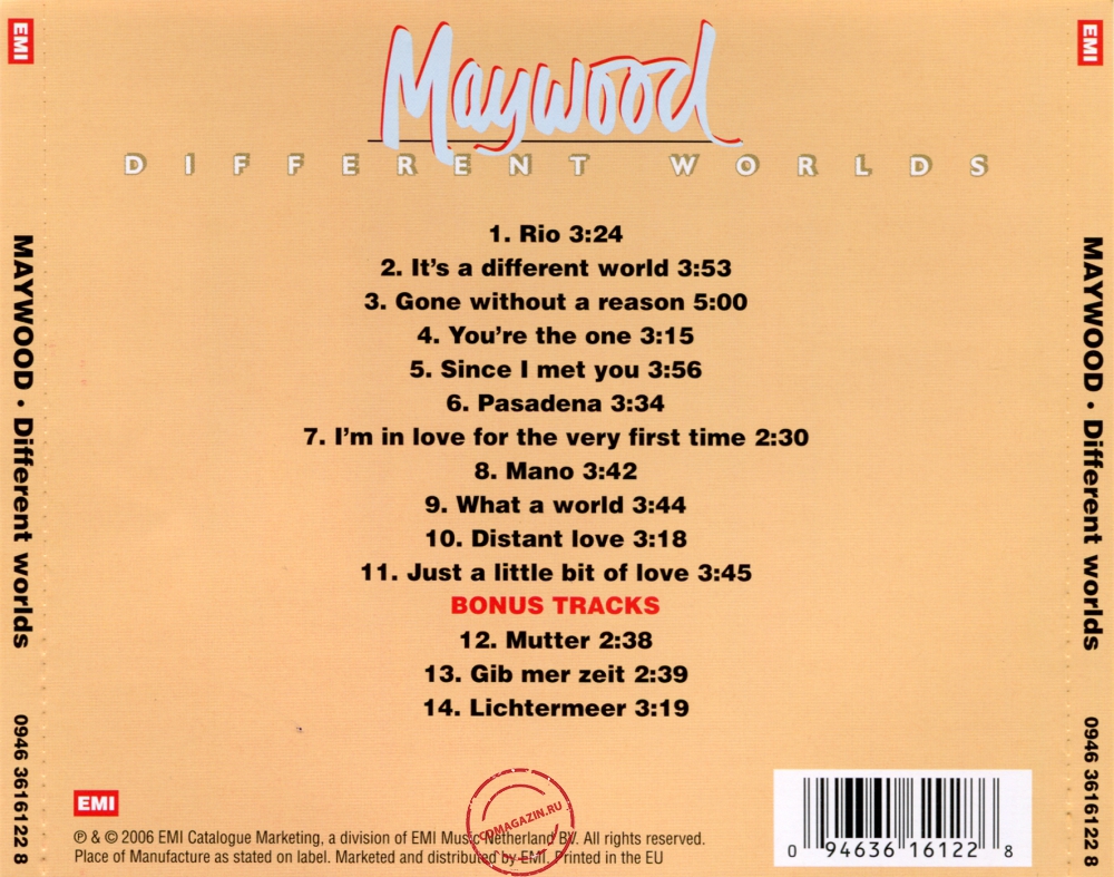 Audio CD: Maywood (1981) Different Worlds Audio CD: Maywood (1981) Different Worlds