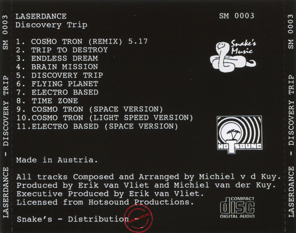 Audio CD: Laser Dance (1989) Discovery Trip Audio CD: Laser Dance (1989) Discovery Trip