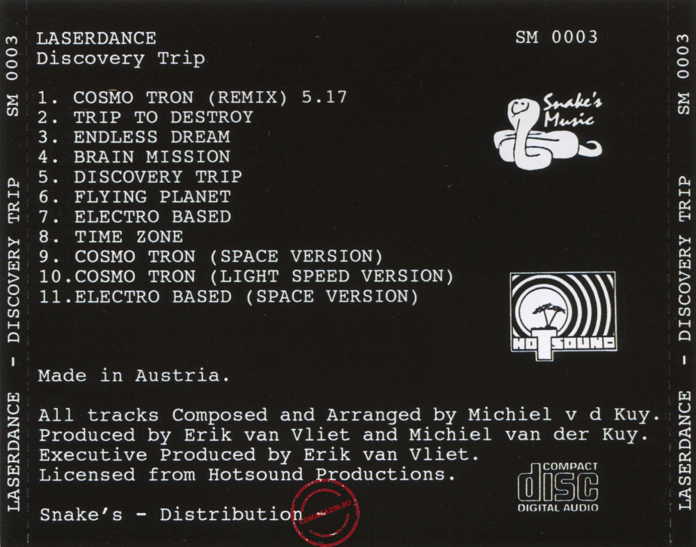 Audio CD: Laser Dance (1989) Discovery Trip