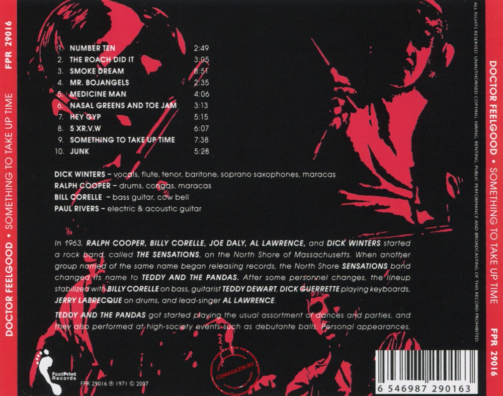 Audio CD: Doctor Feelgood (1971) Something To Take Up Time