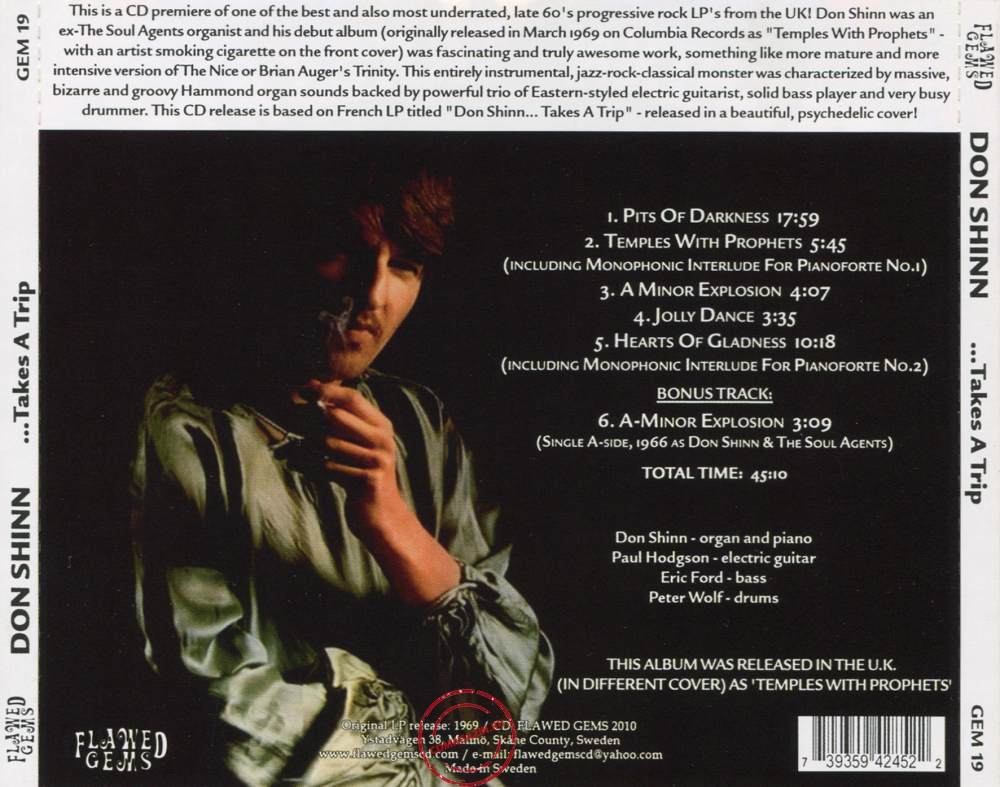 Audio CD: Don Shinn (1969) ...Takes A Trip Audio CD: Don Shinn (1969) ...Takes A Trip