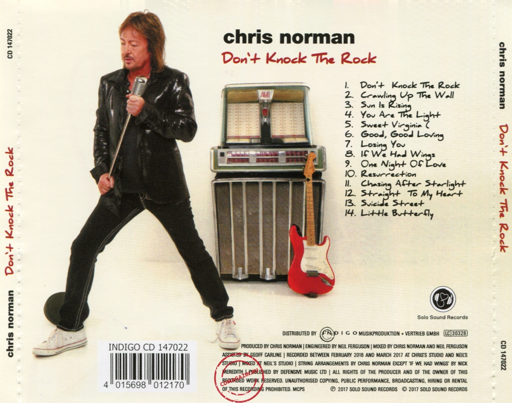 Audio CD: Chris Norman (2017) Don't Knock The Rock Audio CD: Chris Norman (2017) Don't Knock The Rock