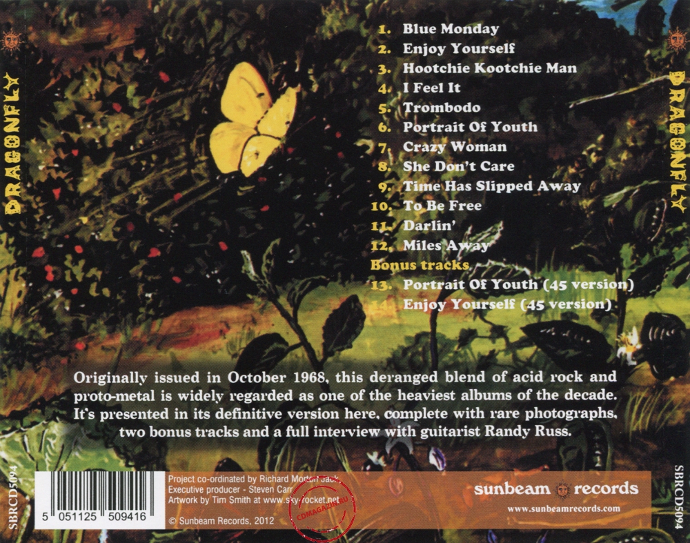 Audio CD: Dragonfly (8) (1968) Dragonfly