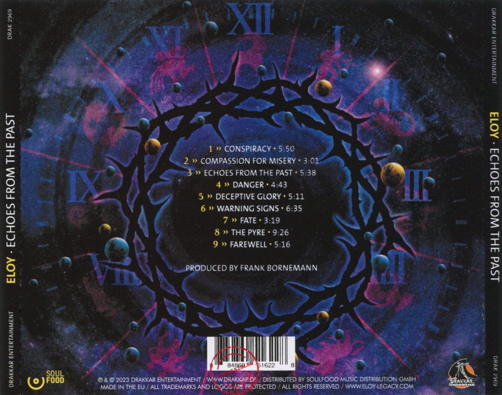 Audio CD: Eloy (2023) Echoes From The Past Audio CD: Eloy (2023) Echoes From The Past