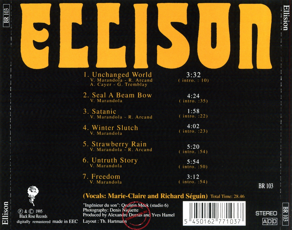Audio CD: Ellison (1971) Ellison Audio CD: Ellison (1971) Ellison