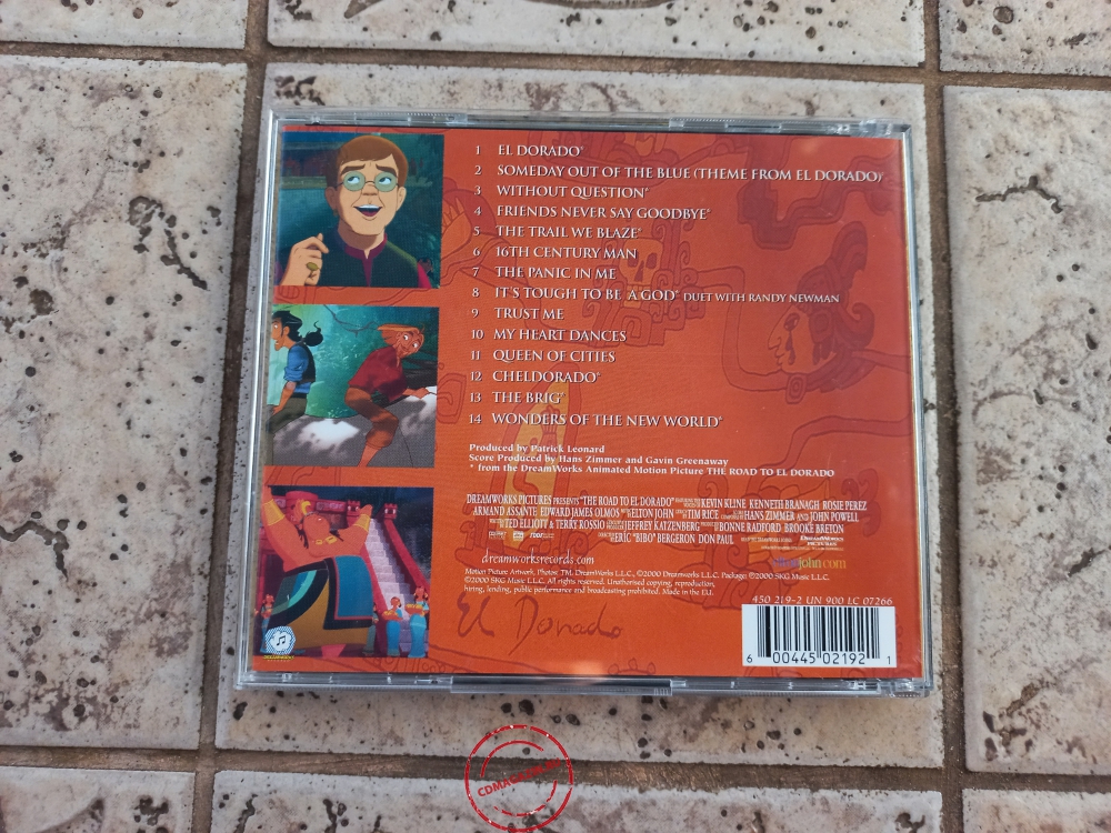 Audio CD: Elton John (2000) The Road To El Dorado OST