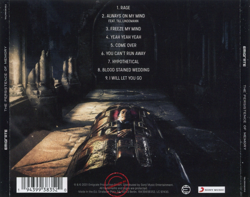 Audio CD: Emigrate (2021) The Persistence Of Memory Audio CD: Emigrate (2021) The Persistence Of Memory