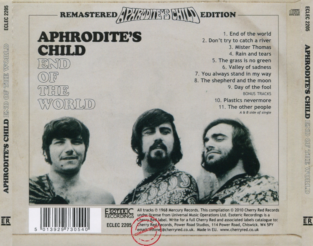 Audio CD: Aphrodite's Child (1968) End Of The World