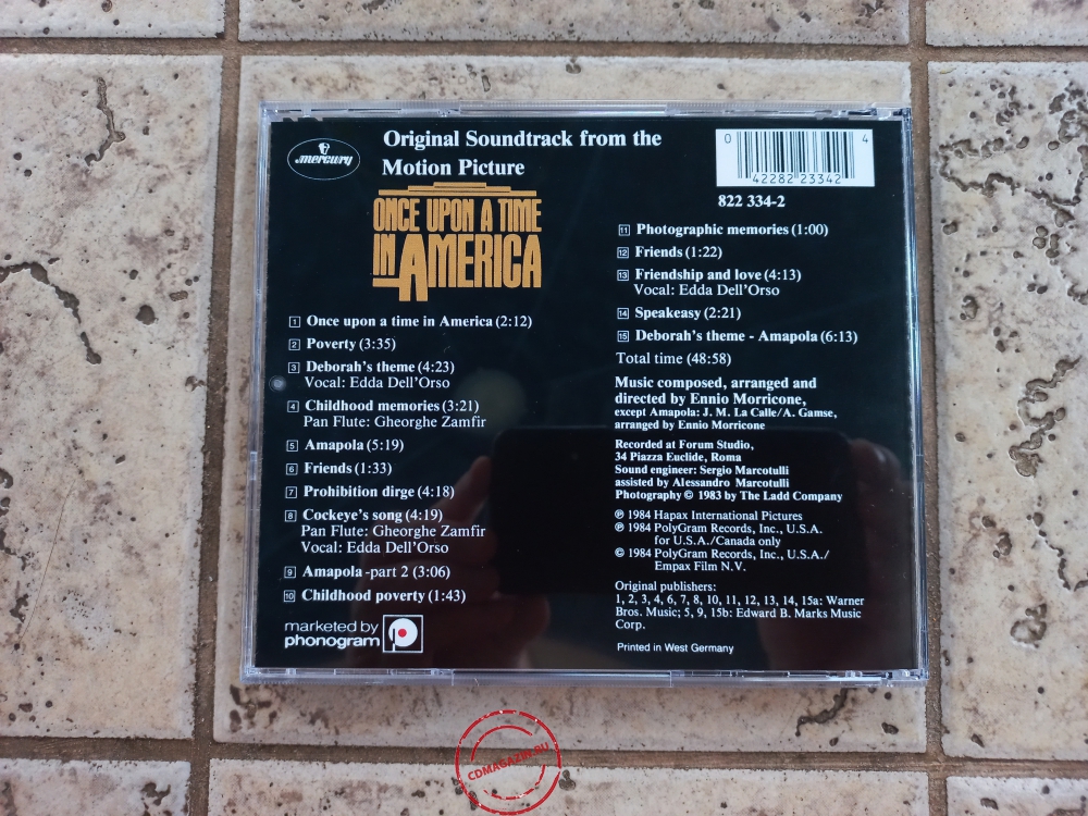 Audio CD: Ennio Morricone (1984) Once Upon A Time In America (OST)