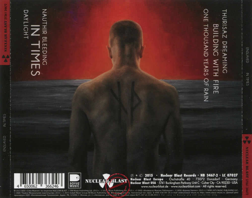 Audio CD: Enslaved (2015) In Times Audio CD: Enslaved (2015) In Times