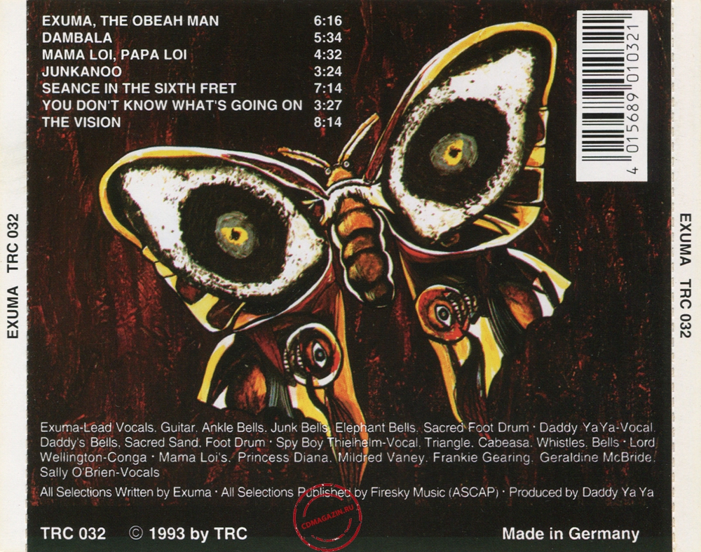 Audio CD: Exuma (1970) Exuma Audio CD: Exuma (1970) Exuma