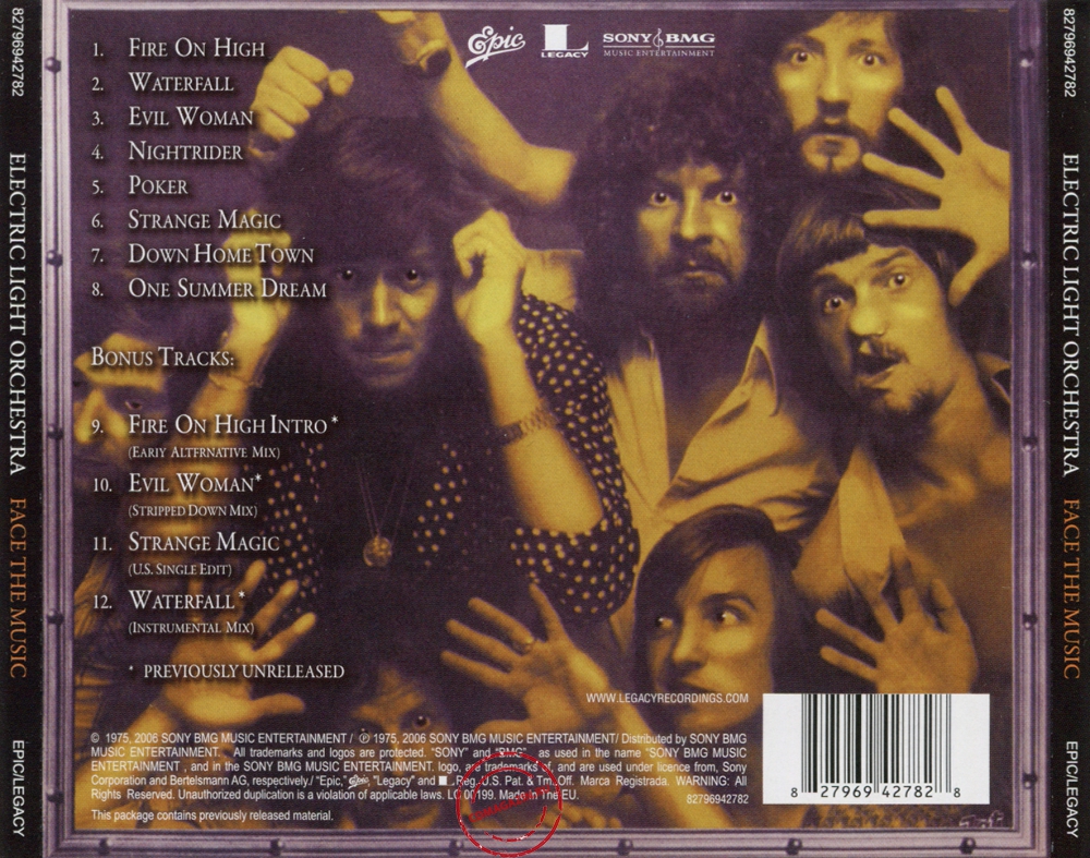 Audio CD: Electric Light Orchestra (1975) Face The Music Audio CD: Electric Light Orchestra (1975) Face The Music