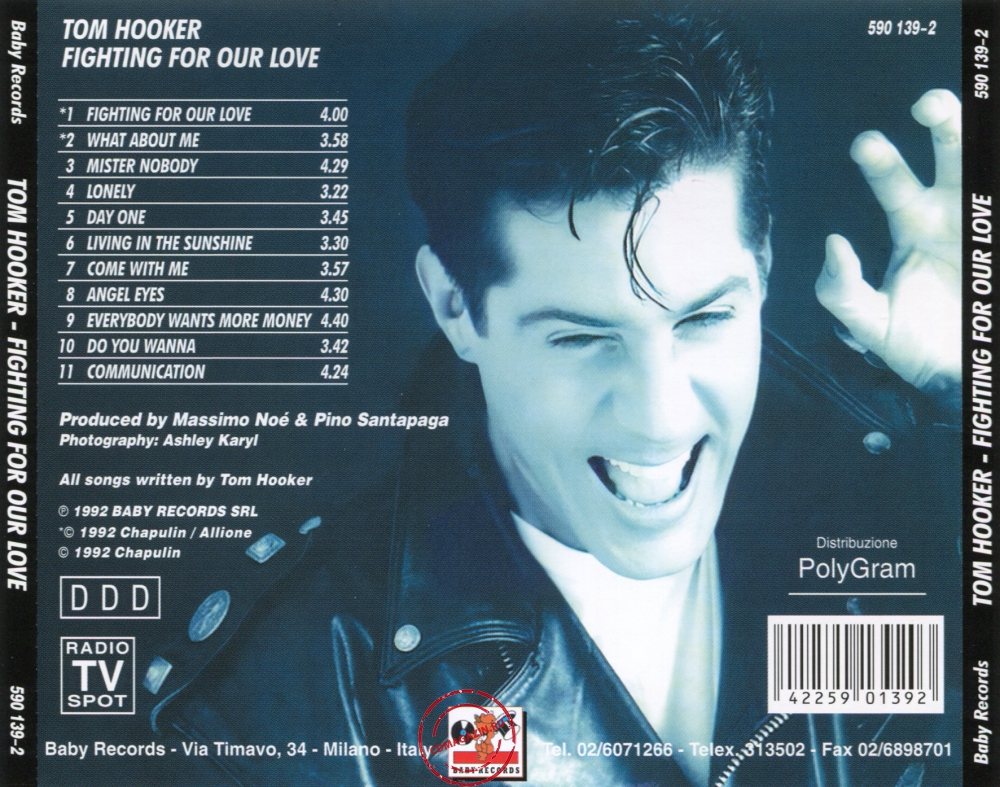 Audio CD: Tom Hooker (1992) Fighting For Our Love