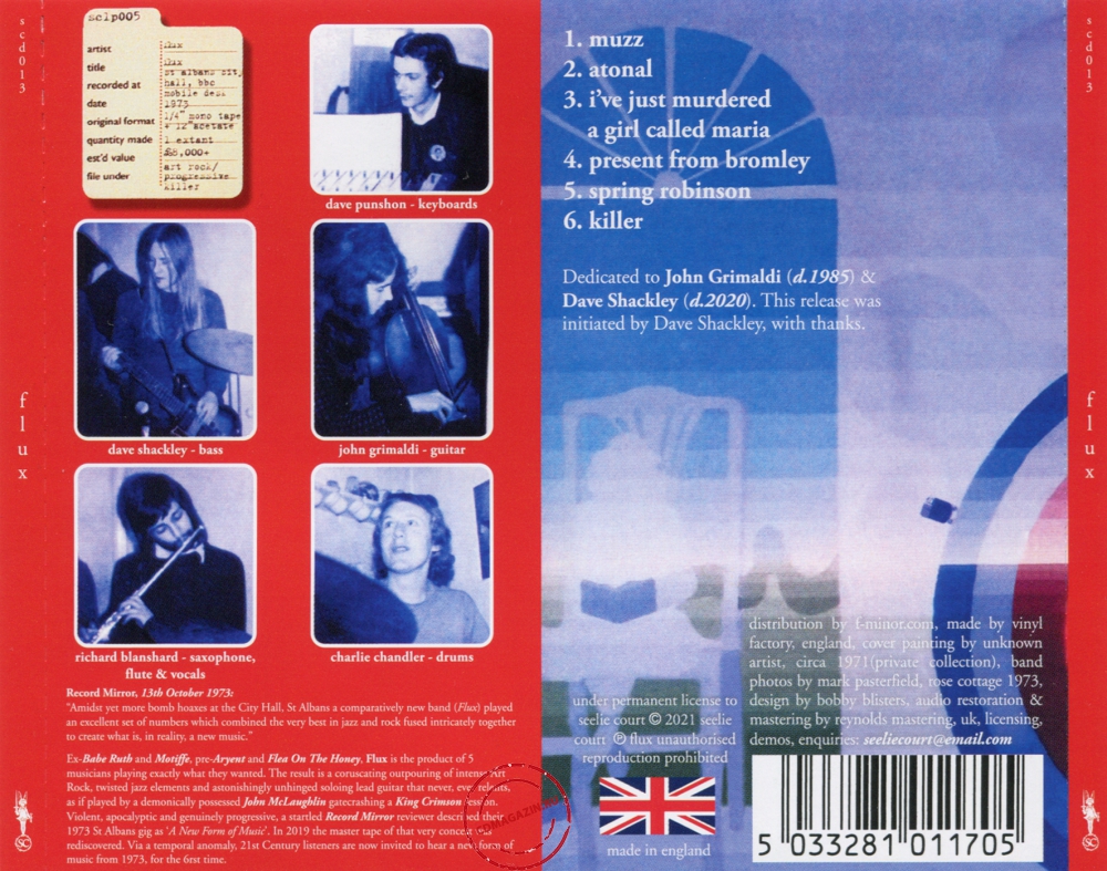 Audio CD: Flux (59) (1973) Flux Audio CD: Flux (59) (1973) Flux