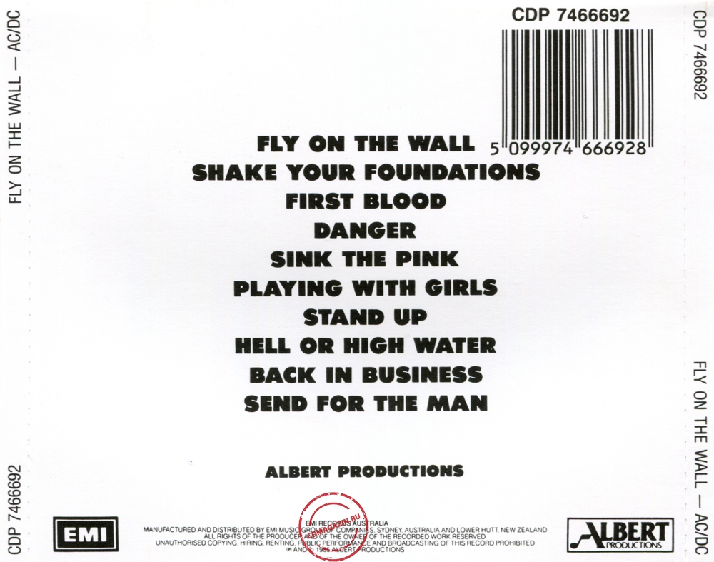 Audio CD: AC/DC (1985) Fly On The Wall Audio CD: AC/DC (1985) Fly On The Wall