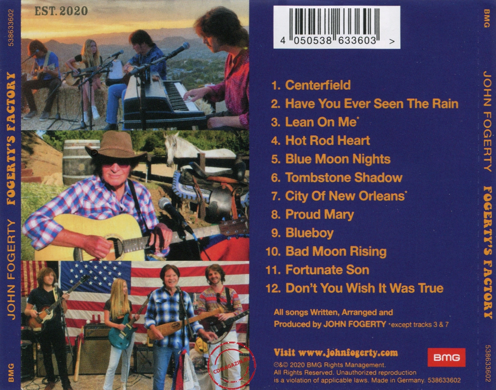 Audio CD: John Fogerty (2020) Fogerty's Factory Audio CD: John Fogerty (2020) Fogerty's Factory