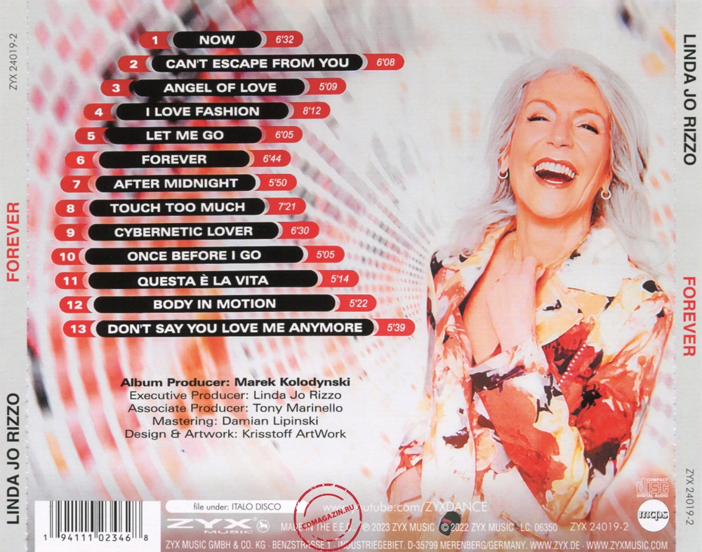 Audio CD: Linda Jo Rizzo (2023) Forever Audio CD: Linda Jo Rizzo (2023) Forever