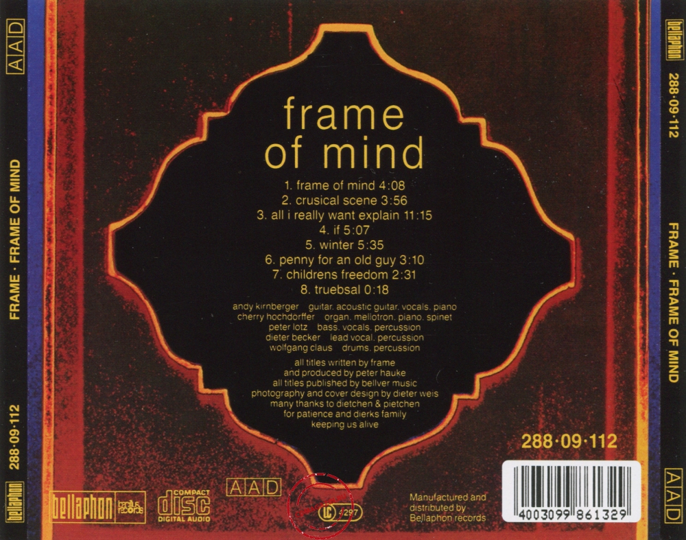 Audio CD: Frame (9) (1972) Frame Of Mind