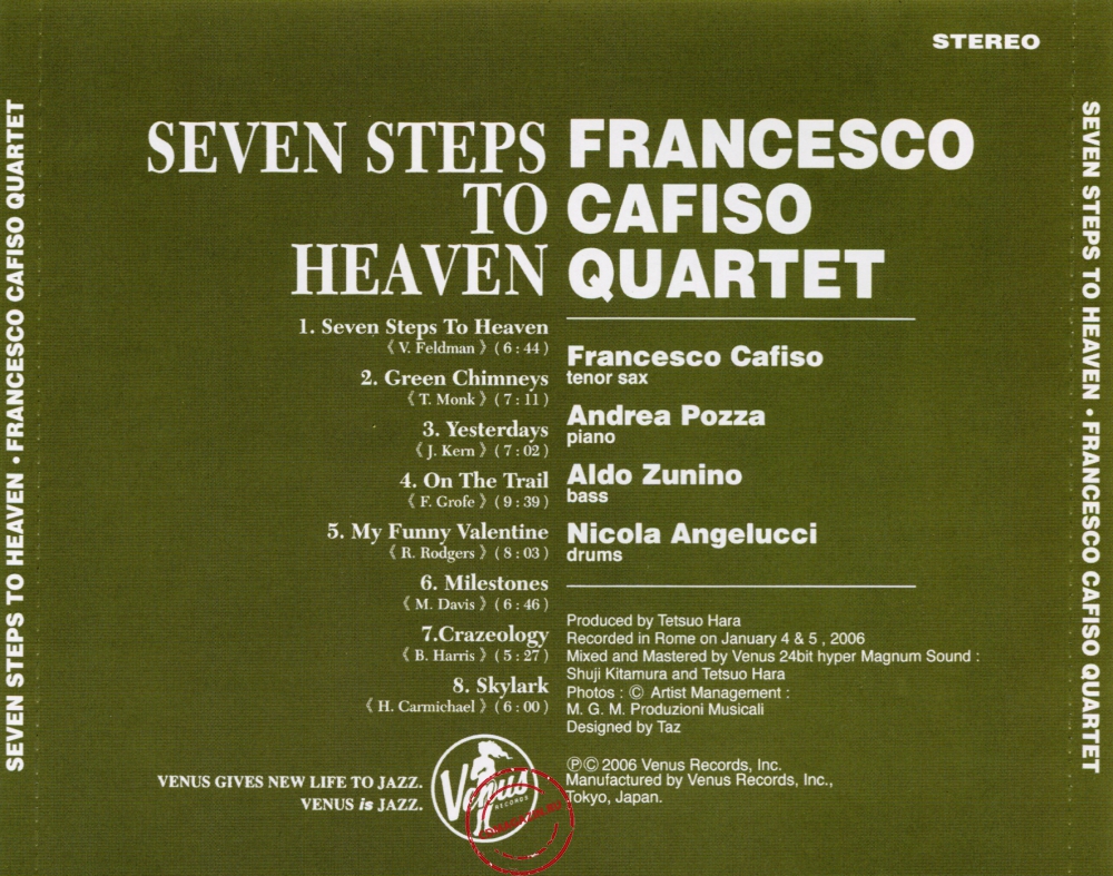 Audio CD: Francesco Cafiso Quartet (2006) Seven Steps To Heaven